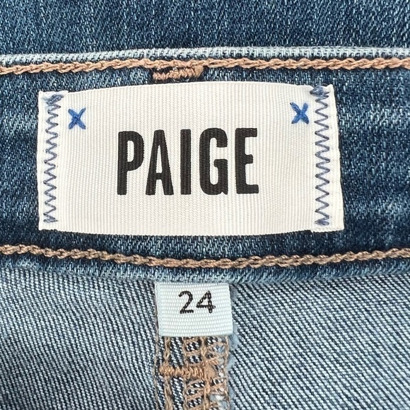 NWT Paige Brigitte Miriam Distressed Boyfriend Denim Jeans Size 24 Women's - Picture 2 of 8